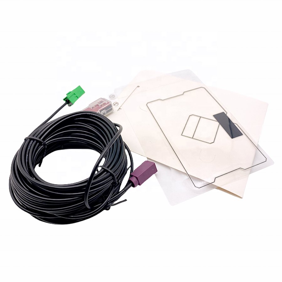 DAB ISDB-T DVB-T GPS 2in1 Film Combo Antenna Vhf/Uhf Digital Film Radio Car Antenna with HF201 Connector