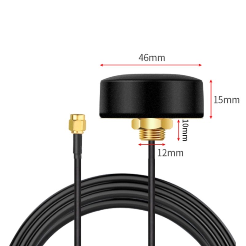 46mm outdoor Waterproof GSM 2.4G 3G 4G LTE Puck Antenne Hole wall Mounting Round 4G LTE Antenna