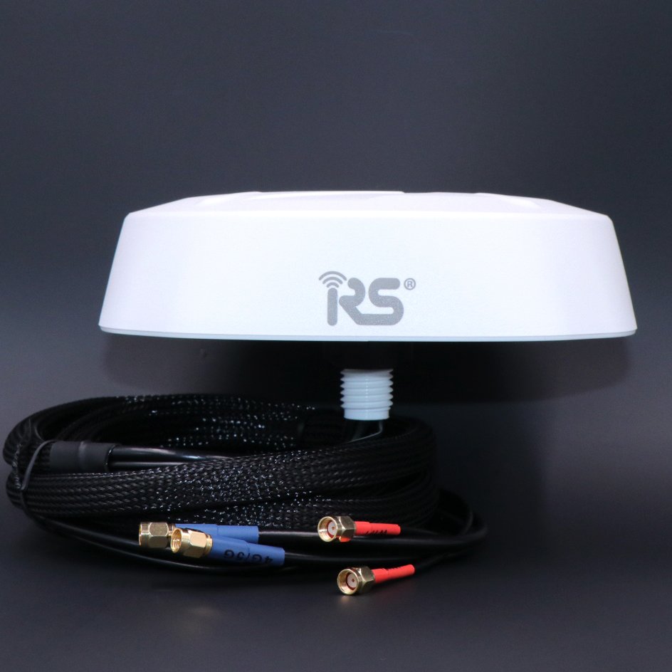 RS M191 4G/WIFI/GPS Antennas, 9 in 1 Outdoor IP68 long range high gain MIMO antenna car gps combo antenna for Fleet Management