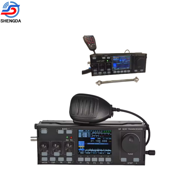 HF Radio Transceiver 0.5-30MHz Sdr Transceiver Ham Radio Transceiver for Mobile Car or Marine FM Broadcast Antenna
