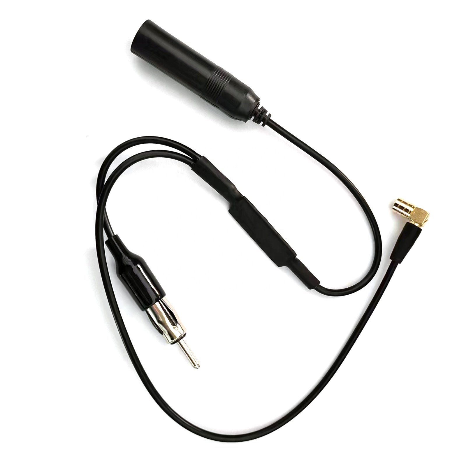DIN Female to DIN male to SMB Female Car DAB Radio Aerial Antenna Converter Splitter Cable