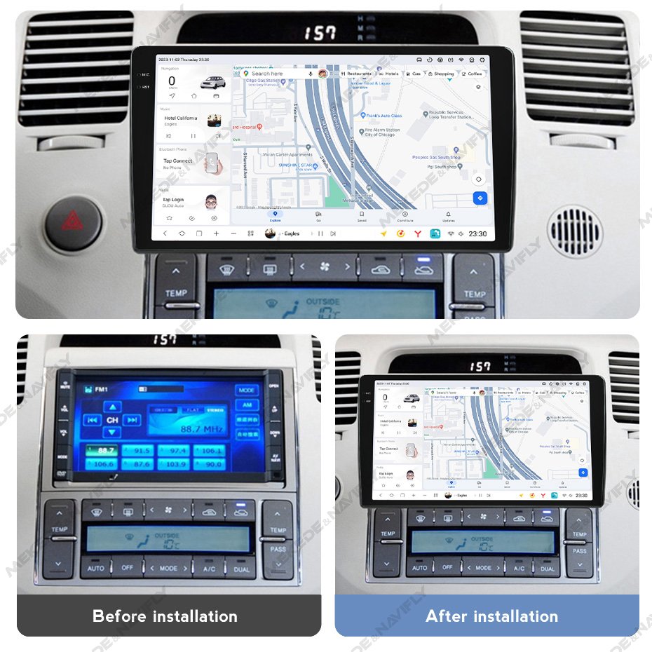 MEKEDE DUDUAUTO 12+512GB Car-play Auto Gps Navigation 360 Panoramic Camera 8core for Hyundai Azera 2006-2010