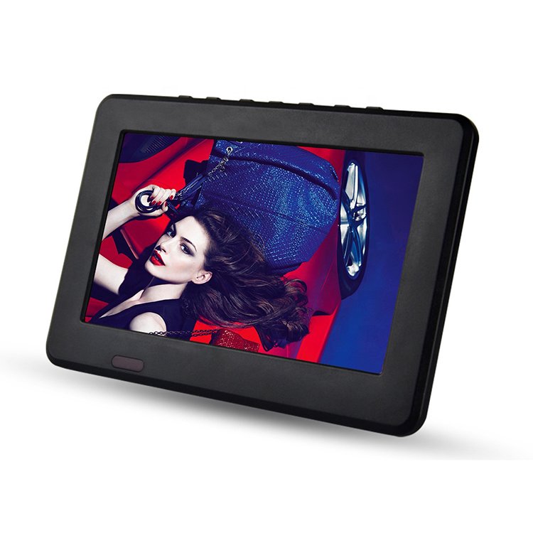 7 Inch Portable Mini Digital Color Analog Led TV DVB-T DVB-T2 Rechargeable Television Player TFT-LED Screen