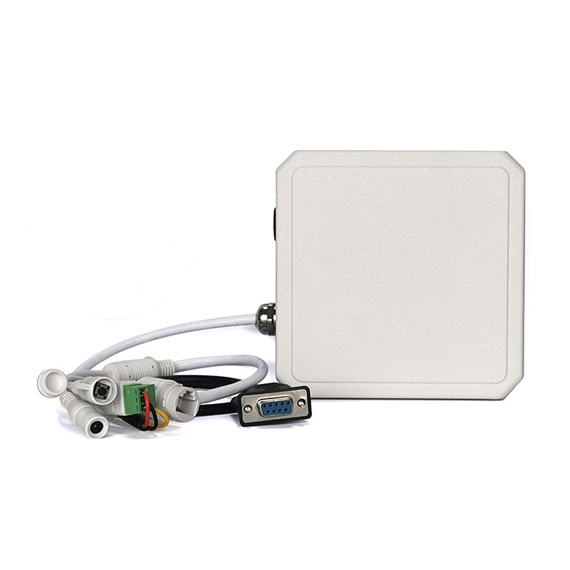 Car Parking Access Control 1-15m Long Range RFID Tag Reader Integrated 6-12dbi UHF Antenna