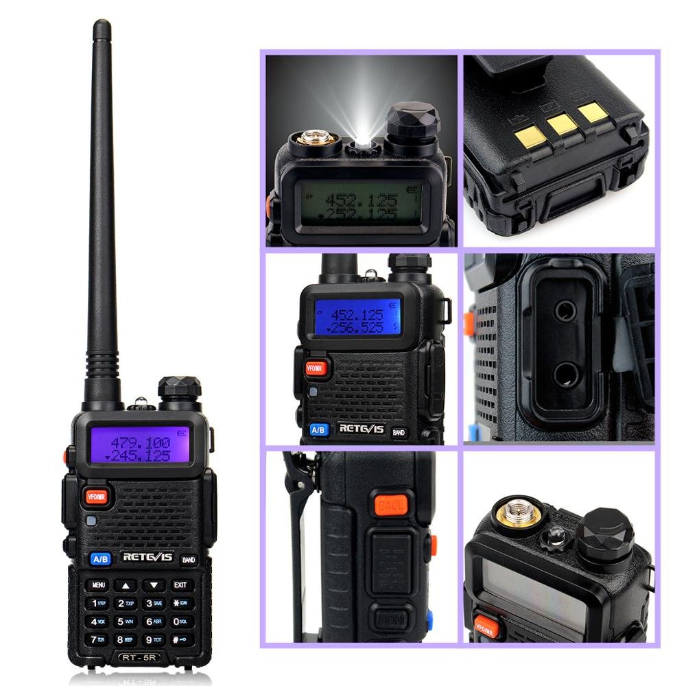 The Upgrade 5W UHF VHF Dual Band Walkie Talkie RETEVIS RT-5R