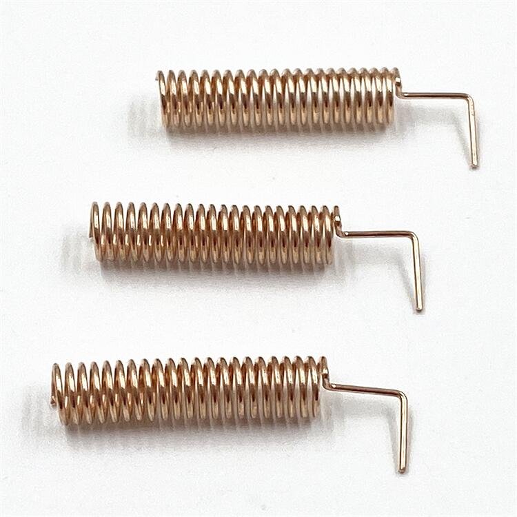 High Precision Phosphor Bronze Spiral PCB Antenna Spring Coil Spring Antenna Terminal for OEM Wireless Communication Equipment