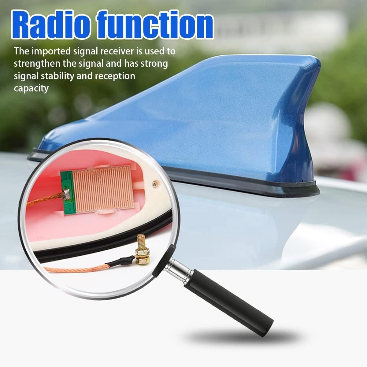 Carbon fiber car roof shark fin decorative antenna shark-fin-antenna-cover shark fin for cars