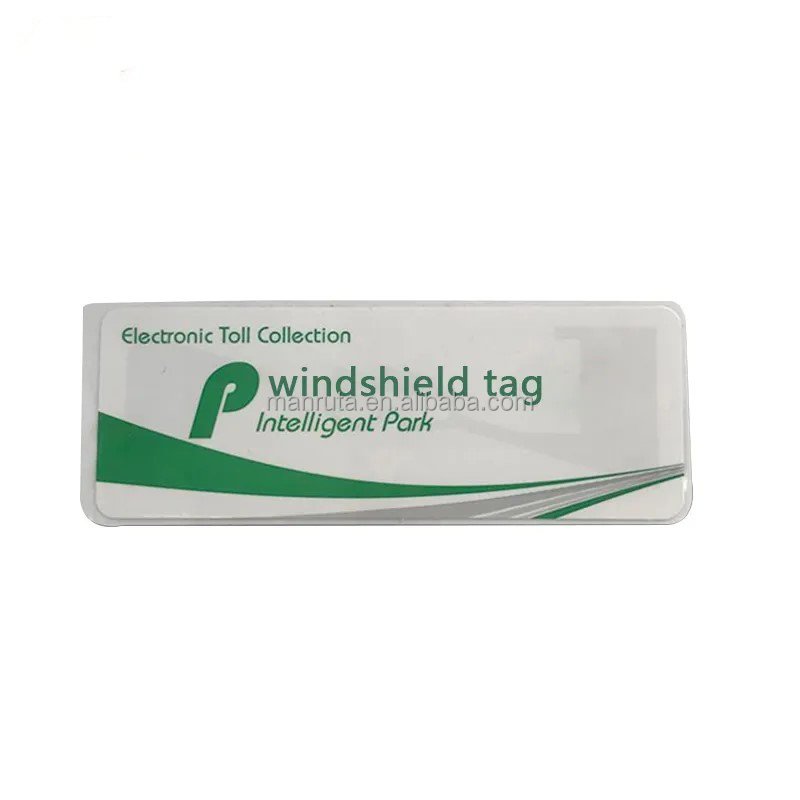 Long Range UHF Rfid Printed Serial Number Vehicle Windshield Sticker Windscreen Tag