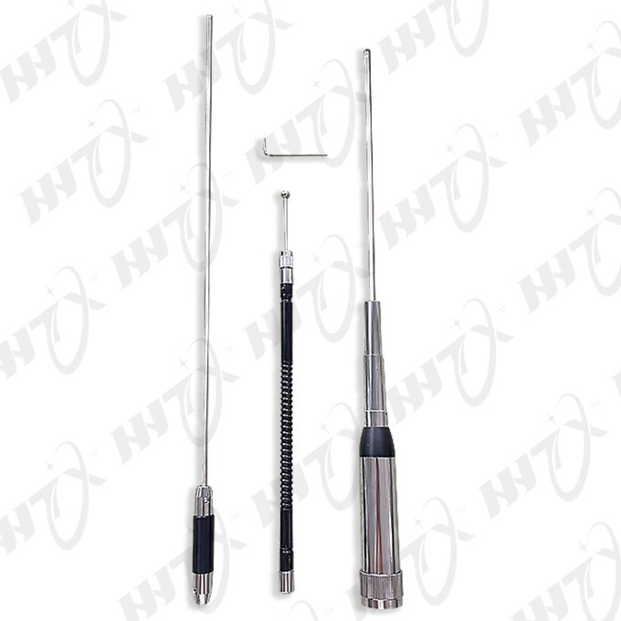 New style 27/50/144/430 MHz HH-9000 Stainless steel car trunk radio antenna quad band vehicle whip antenna