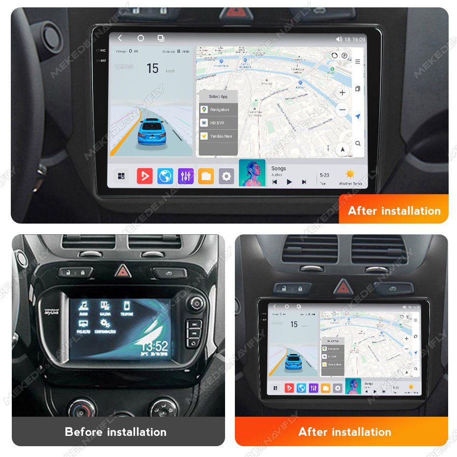 MEKEDE M6 PRO Android 12 Car Multimedia Player for Chevrolet Cobalt 2011-2018_M Dsp Car Stereo Audio Wireless