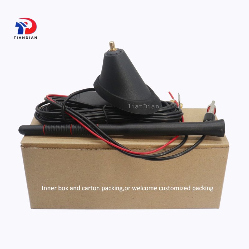 Communication Wireless Outdoor Omni 18dBi Roof Screw Mounting SMB Radio FM AM Car Antenna GPS with Plum Head