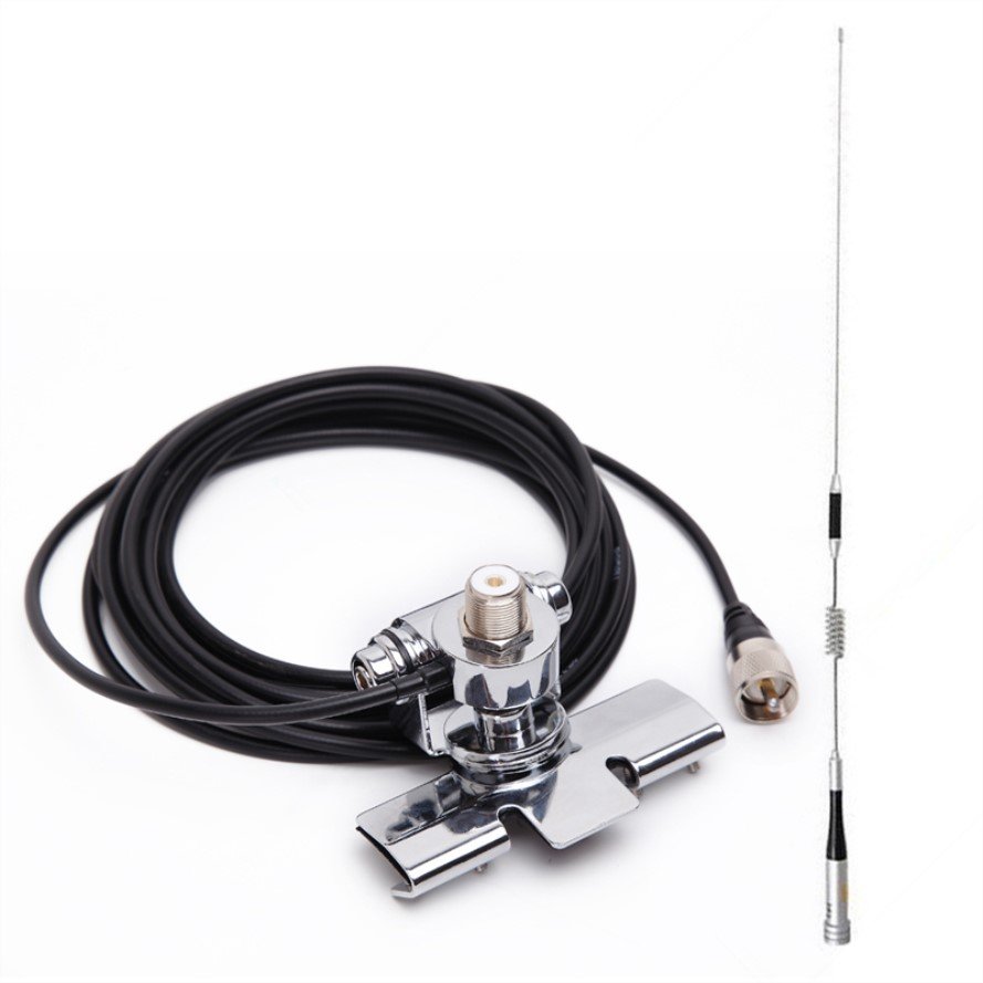Mobile Antenna UHF/VHF Dual Band Diamond SG M507+ Car Clip Mount Kit RB 400 + 5M Cable for Baofeng TYT QYT Baojie Mobile Radio