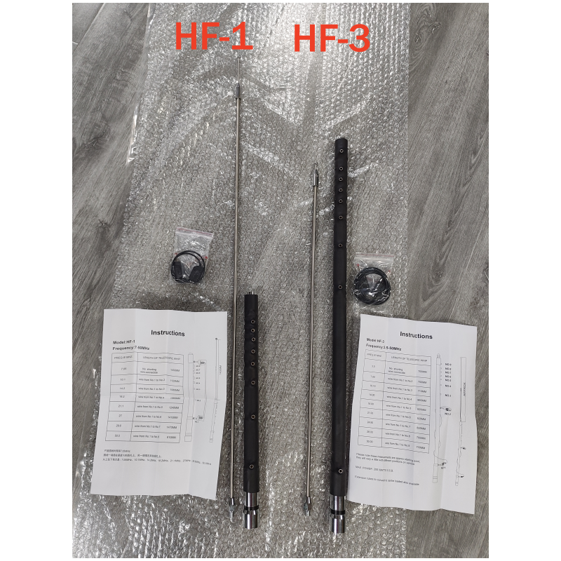 HF 7-50MHz Telescopic Mobile Antenna 3-50MHz Tunable Antenna