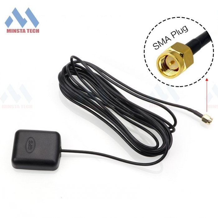 1575.42Mhz GPS antenna SMA Male 28dbi Universal Car Navigation Active GPS Antenna With Adhesive
