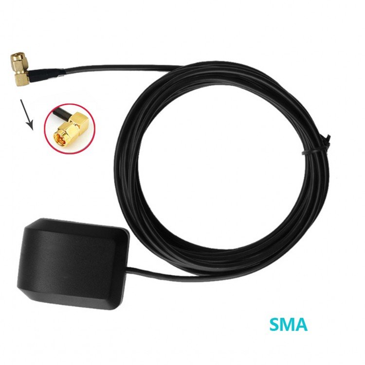 1575.42Mhz GPS antenna SMA Male 28dbi Universal Car Navigation Active GPS Antenna With Adhesive