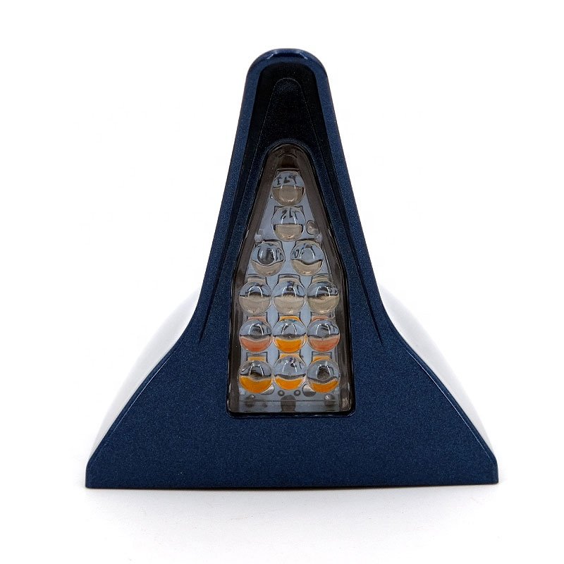 Solar Powered Car Shark Fin Antenna Led Light Vehicle Decoration Warning Flash Strobe Tail Light D01B Automotive Accessories