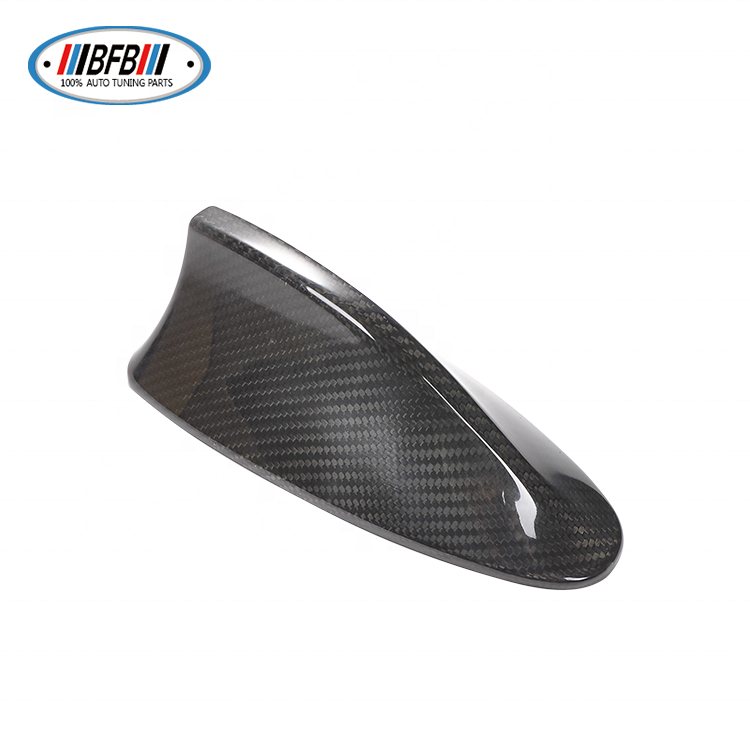 Real Dry Carbon Fiber Car Shark Fin Roof Antenna Sticker for BMW 5 Series F10 2012-2016