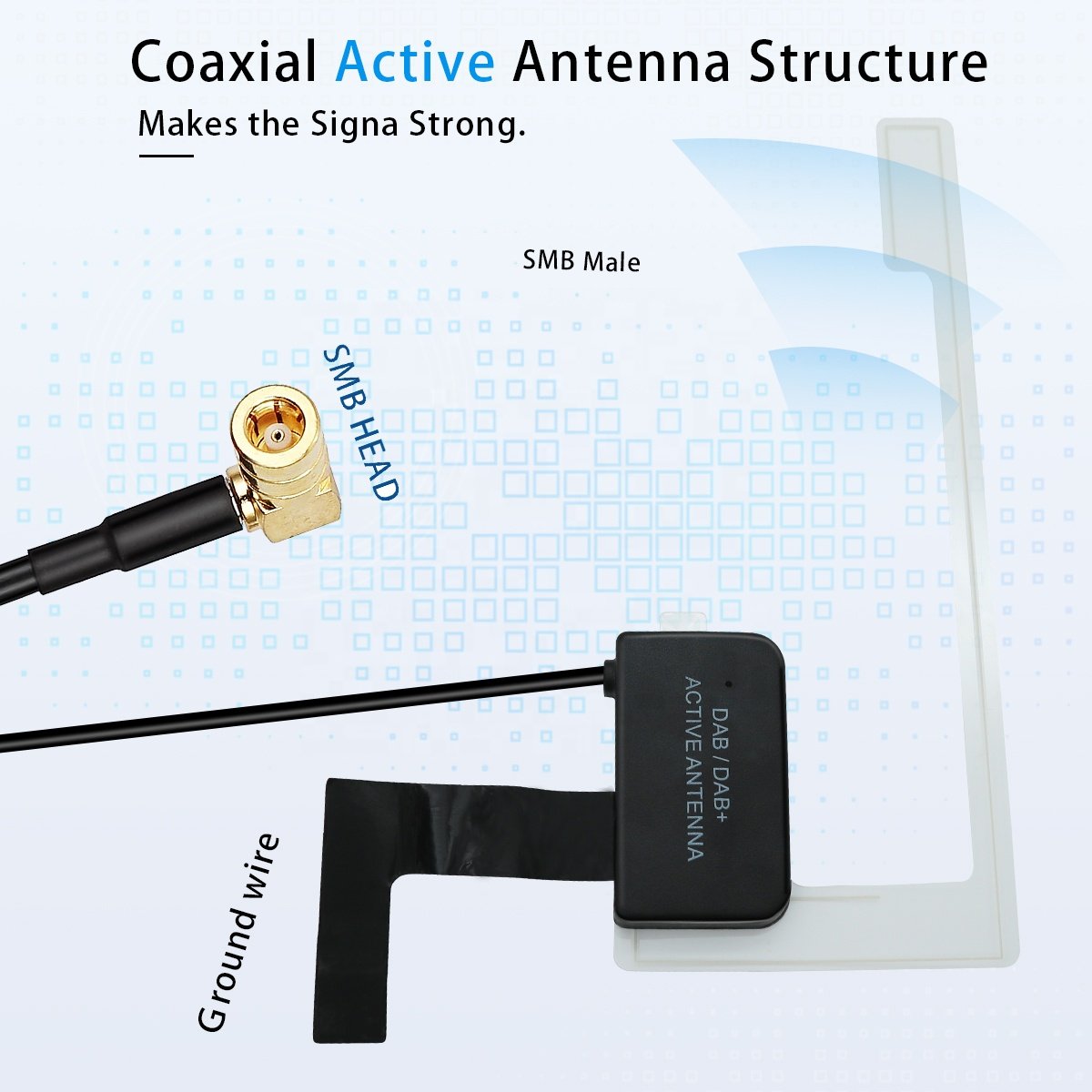 dab radio antenna fm transmitter High Gain antenna car AM FM antenna