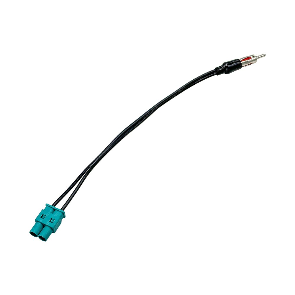 Double Fakra (Z) Radio Antennas Adapter DIN ISO Male for Audi VW Seat Volvo
