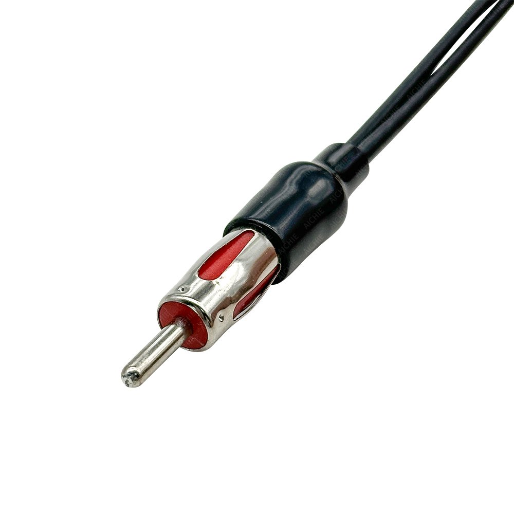 Double Fakra (Z) Radio Antennas Adapter DIN ISO Male for Audi VW Seat Volvo