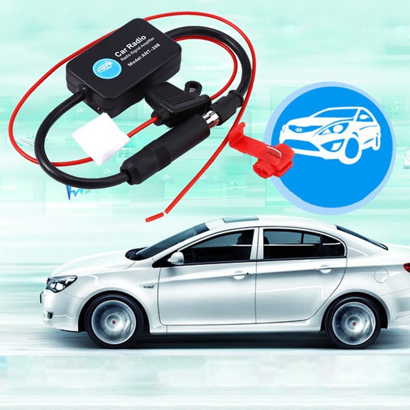 Cheyoule Car Active Antenna FM Radio Antenna Amplifier 12V ANT208 Vehicle Antenna