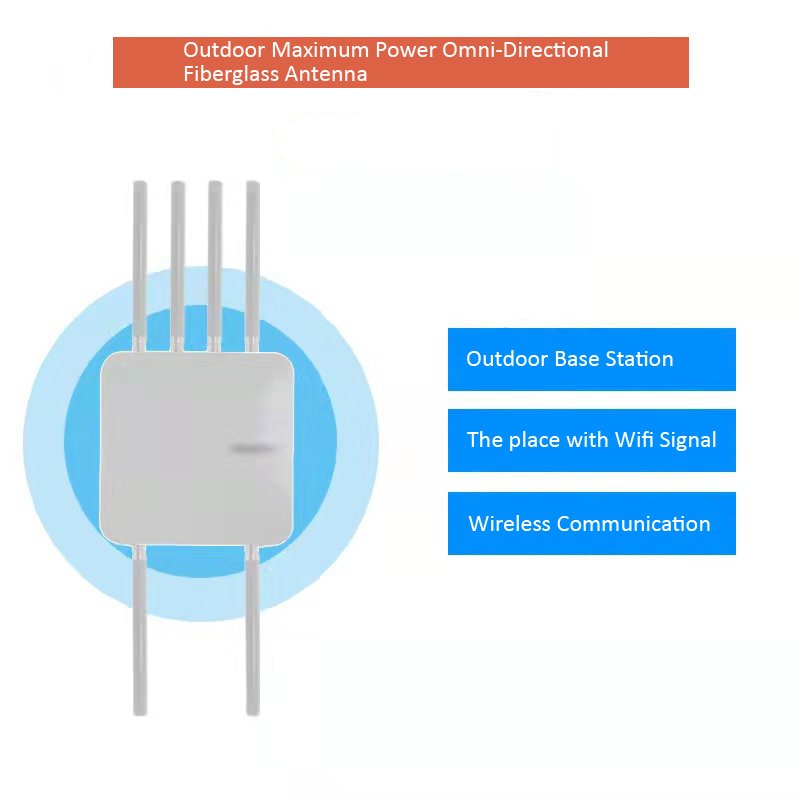 4G Omnidirectional Antenna Receives and Transmits Wireless Signals in all directions Fiberglass Antenna