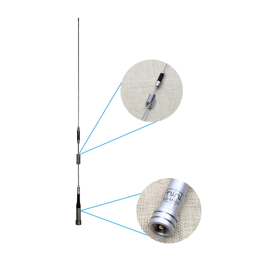 SGM-507 High Gain 2.15/5.2dBi UHF /VHF 144/430MHz Car Radio Antenna