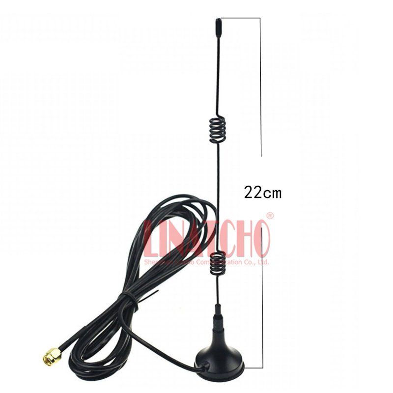 2.4GHz 7db Small Magnetic Mount Omni-directional WIFI Antenna Car SMA Male with External Cable