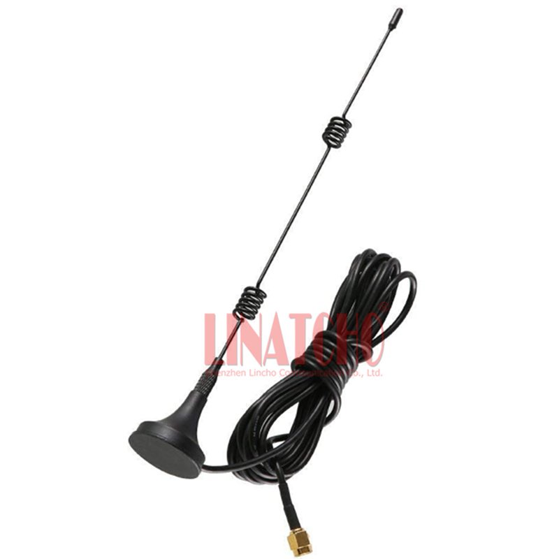 2.4GHz 7db Small Magnetic Mount Omni-directional WIFI Antenna Car SMA Male with External Cable