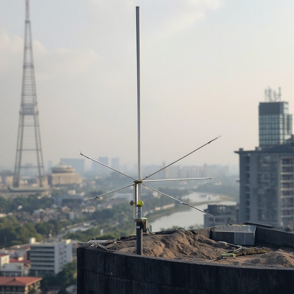 CB Antenna Base 27MHz CB Mobile Antenna Outdoor Aluminium Alloy 27MHz CB Base Antenna for Radio