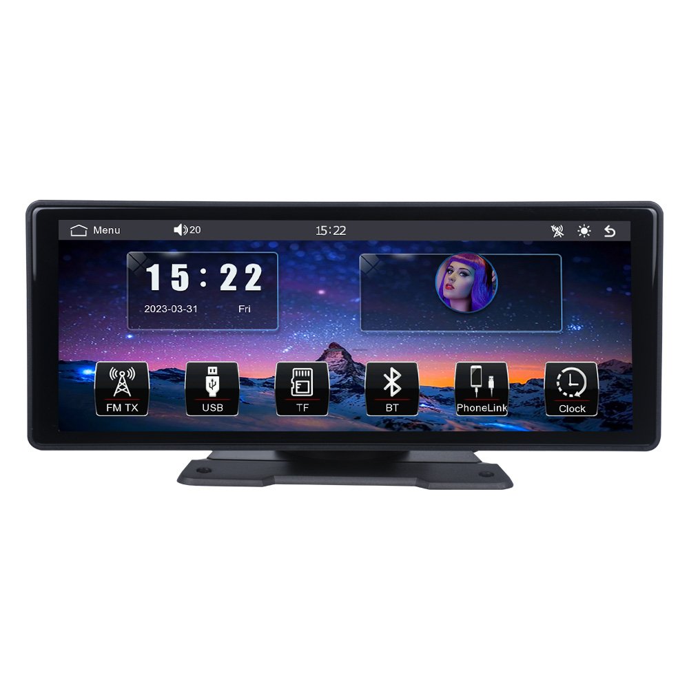 Portable Wireless Carplay Android Auto 10.26 Inch Touch Screen GPS Navigation Smart Car CPAA PND