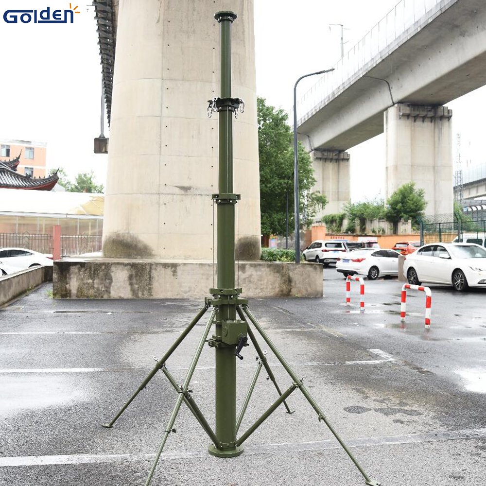 Manual Vertical Spraying Winch Up Telescoping Rods & Poles Telescopic Winch Up Mast