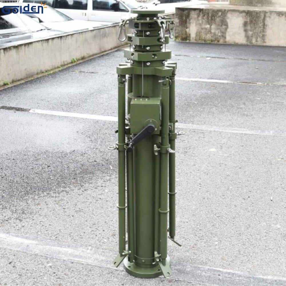 Manual Vertical Spraying Winch Up Telescoping Rods & Poles Telescopic Winch Up Mast