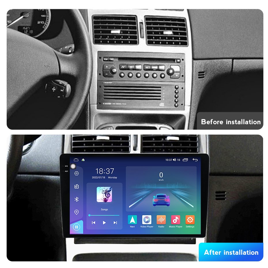 NEW M6 PRO Android 12 2K QLED Car Stereo Android Universal for Peugeot 307 2004-2013 DSP BT Voice Control Car Radio Dvd