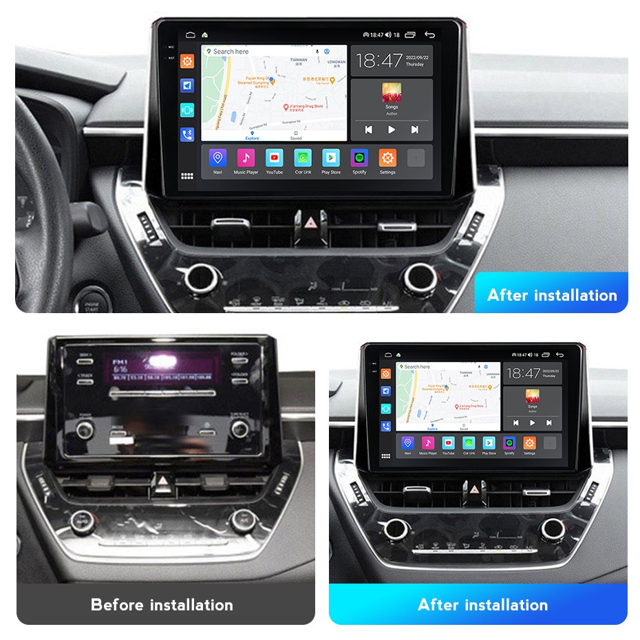 M6 PRO Android 12 2K QLED Screen Car Video for Toyota Corolla 2018-2020 Car DVD Player Touch Screen
