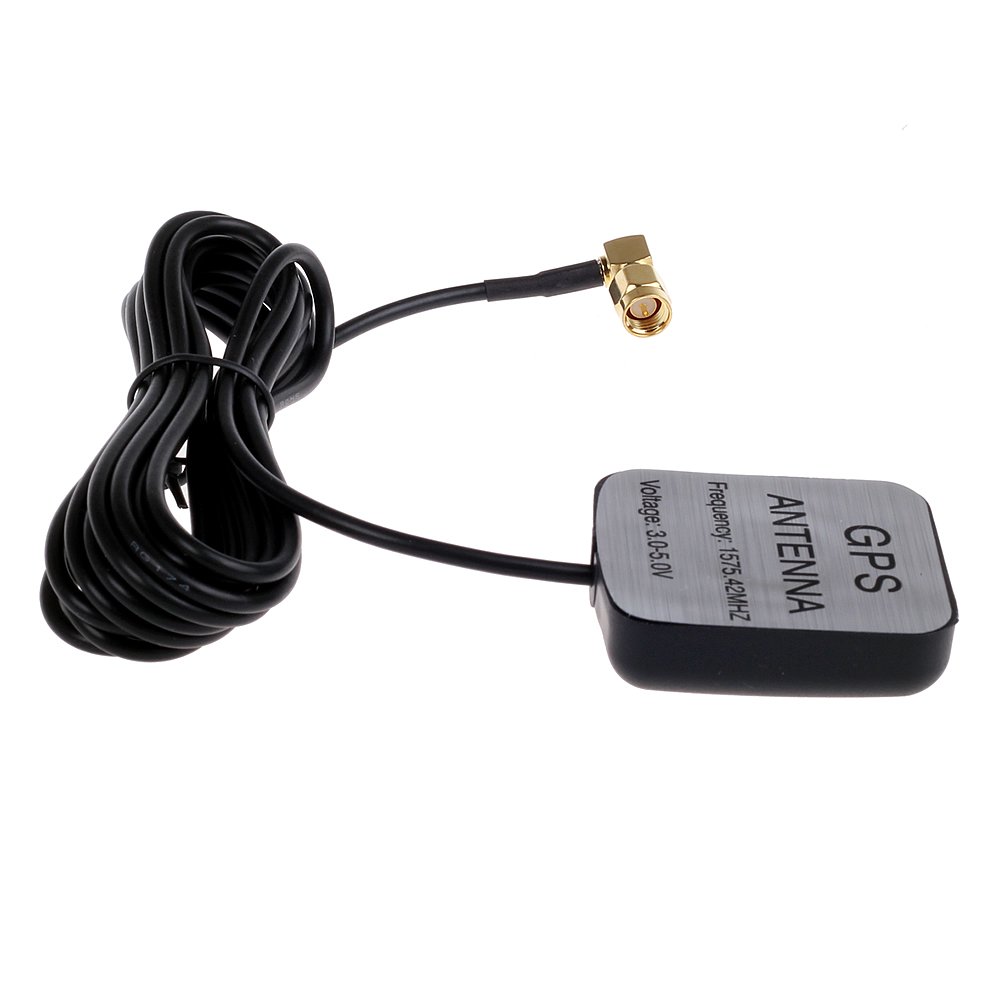 Right Angle SMA Male Plug GPS/GLONASS Active Antenna Aerial Connector Cable for Car GPS Navigation System