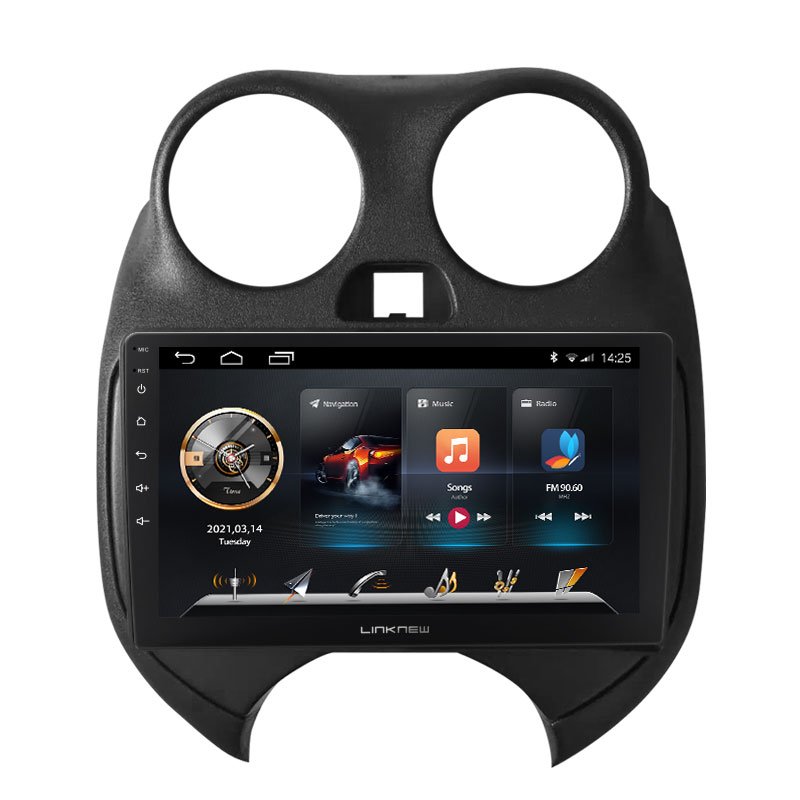 Car Dashboard Accessories Car Audio Interior Multimedia Player Stereo GPS Navigation Car System for Nissan March K13 2010-2017