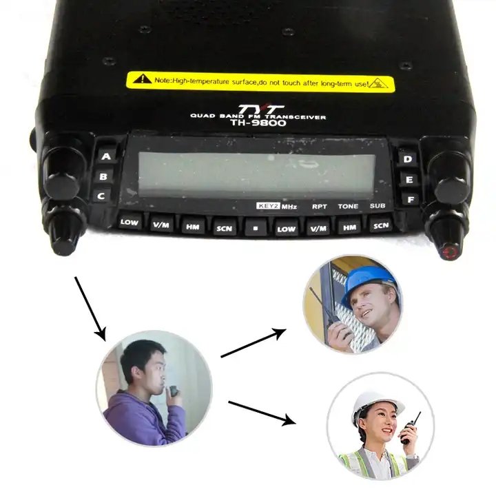 Brand TYT TH9800 Car Mobile Radio Communication HF Transceiver Automotive Ham Radio Station Two Way Radio CB Walkie Talkie