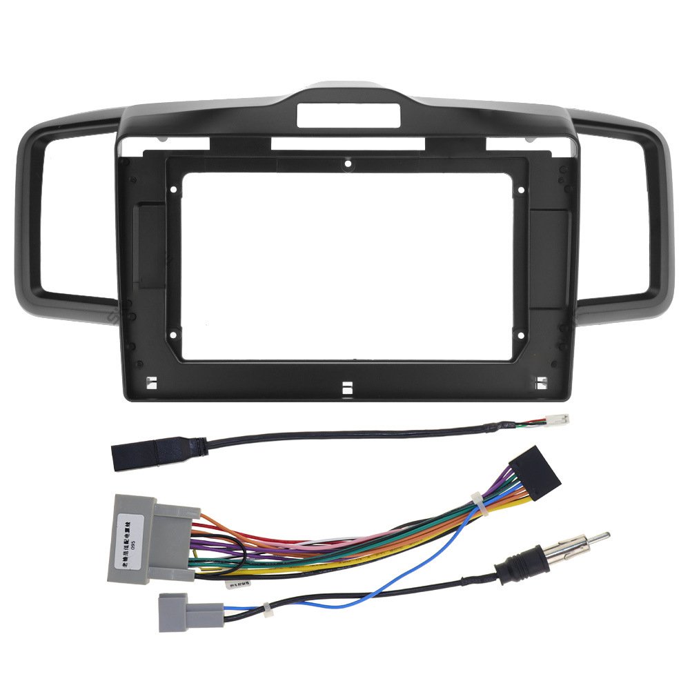 Car Stereo Radio Frame for Honda Freed 2008-2013 with Wiring Harness RCA Cables Parts