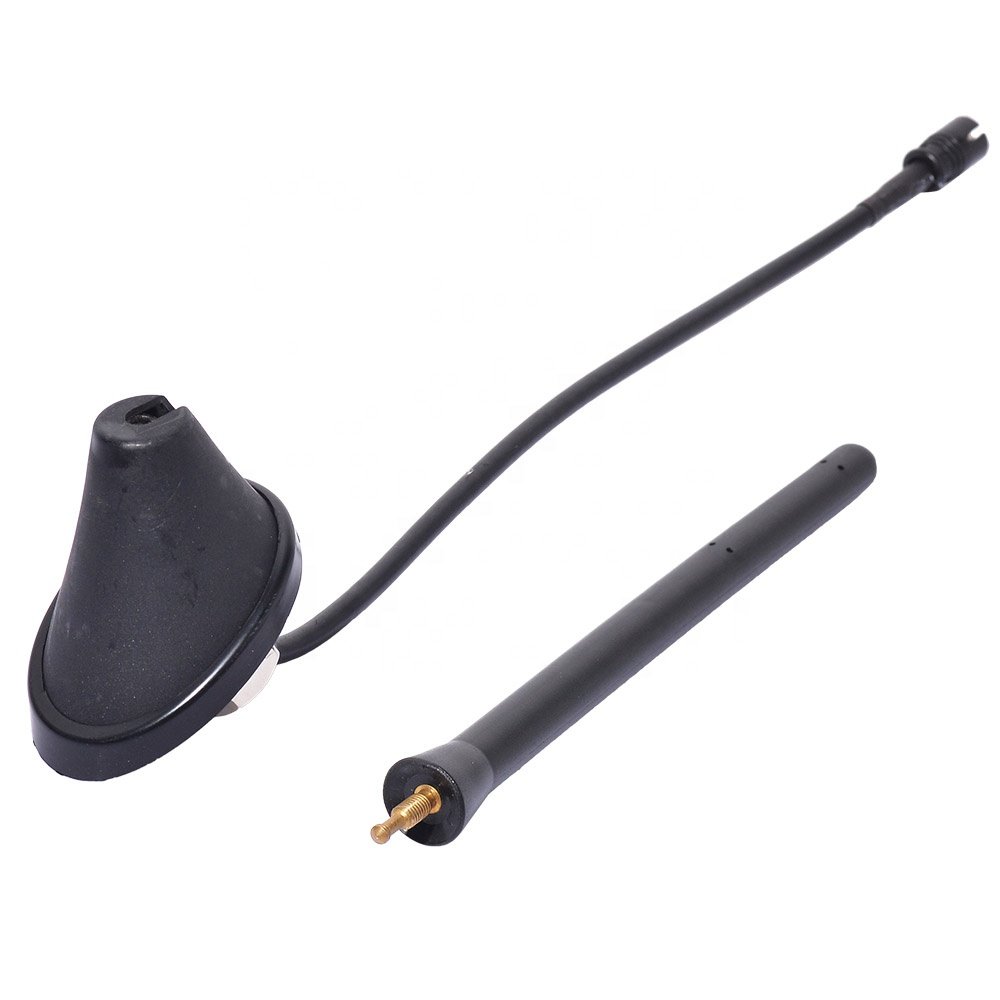 7-Inch Rotatable Rod FM AM Car Radio Roof Mount Antenna Aerial with 30cm Jaso Plug RF Cable for Jetta