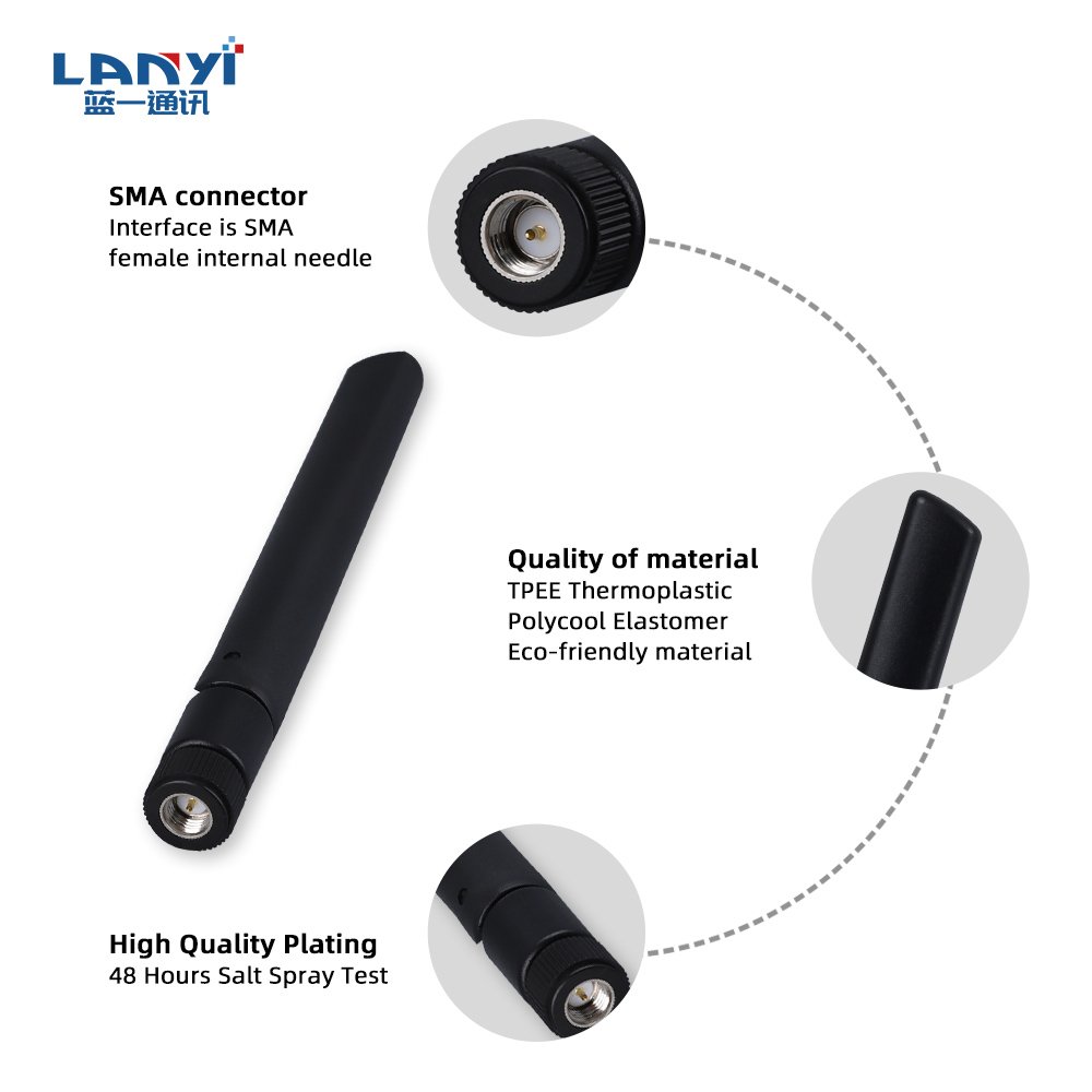 5dBi 2G 3G 4G 5G Foldable Omnidirectional External Duck Rubber Antenna