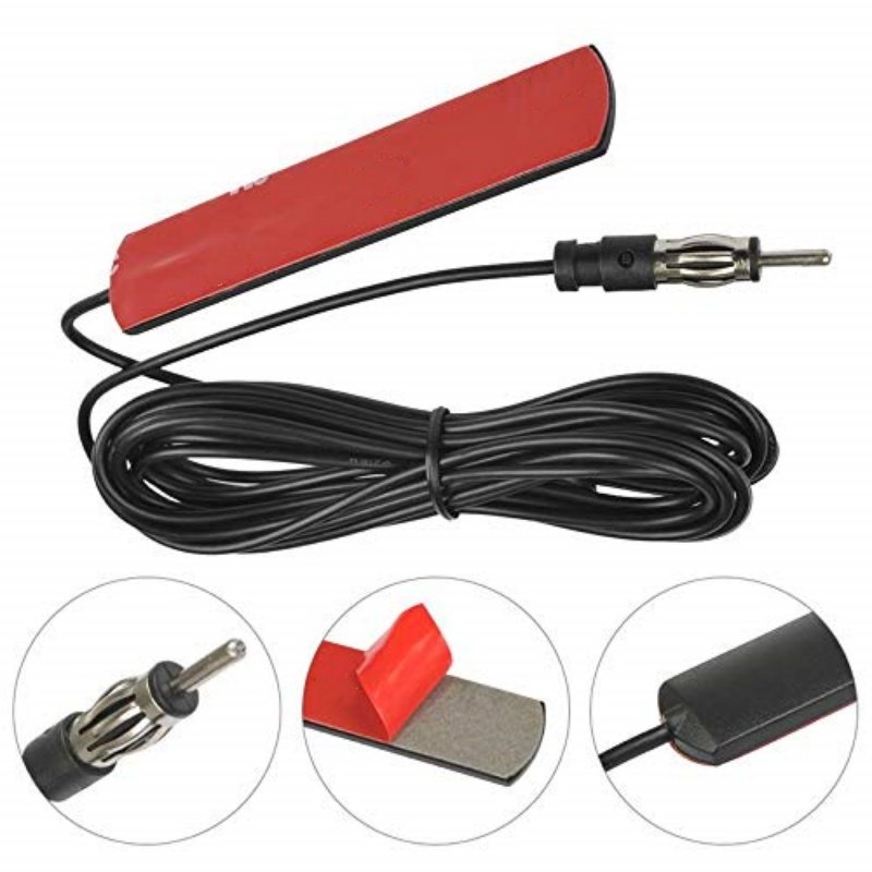 ANT-309 Car Radio Antenna Strong Signal FM Antenna with Front and Rear Patch for All Vehicles
