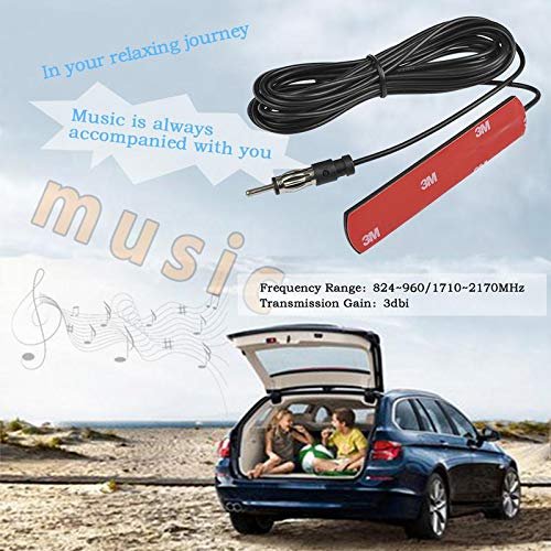ANT-309 Car Radio Antenna Strong Signal FM Antenna with Front and Rear Patch for All Vehicles
