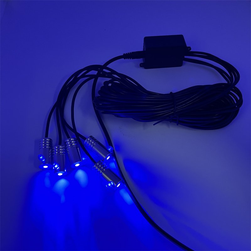 RGB Car Fiber Optic Atmosphere Lamps App Remote Control Car Interior Light Ambient Lamp LED Strip Decorative Light