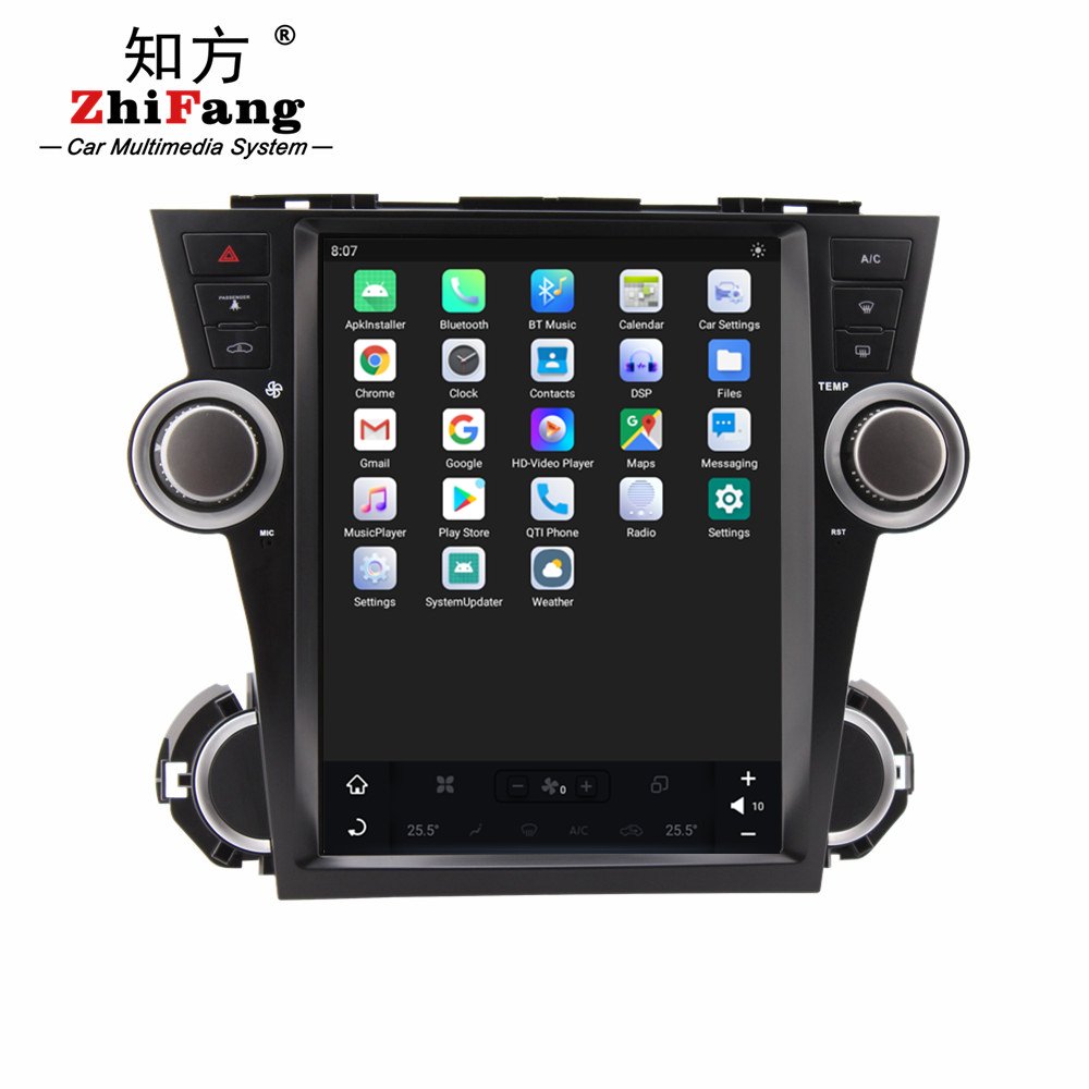 Android 11.0 12.1" Car DVD for toyota highlander 2009-2013 Android Car Radio Gps Navigation 4G LTE Carplay Wifi