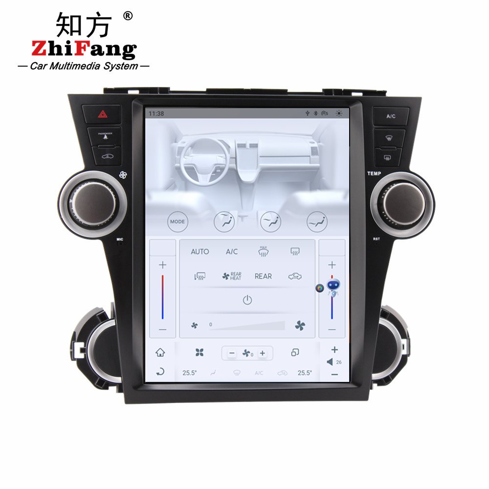 Android 11.0 12.1" Car DVD for toyota highlander 2009-2013 Android Car Radio Gps Navigation 4G LTE Carplay Wifi