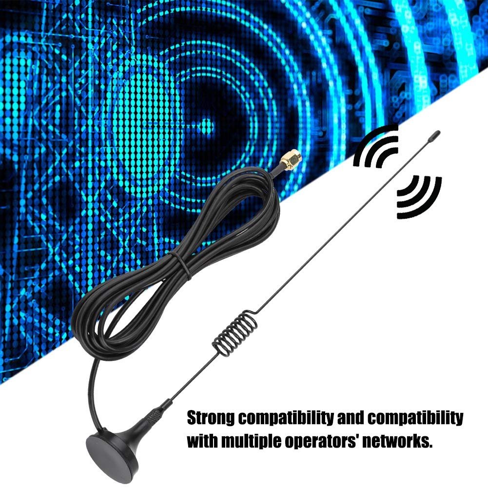 GSM Antennas with Magnetic Sucker,GSM Outdoor Sucker Antenna 2G/3G/4G GPRS 2.4G/433MHz 12dBi High Gain Antenna 3m Length