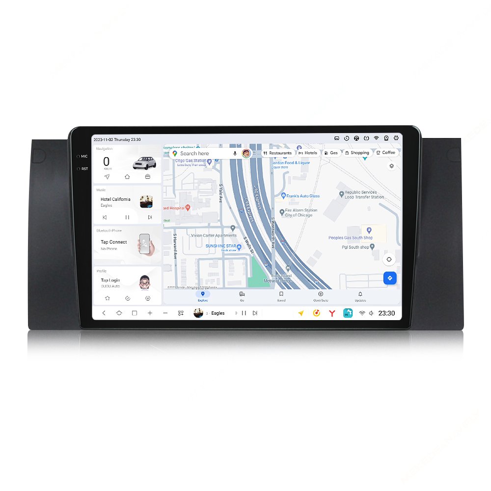 MEKEDE DUDU7 Car Video Car-play 7870 2k QLED Touch Screen Android for BMW X5 1999-2006 360 Panoramic Camera