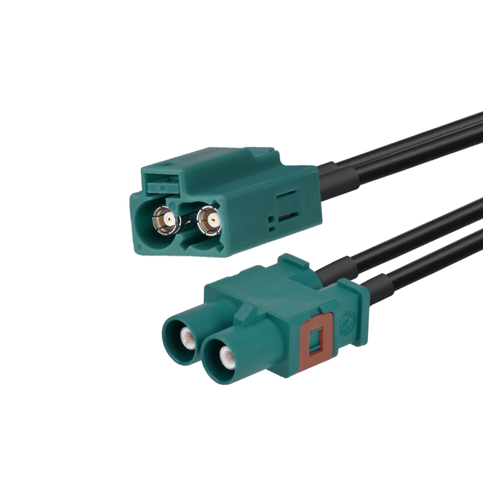 Superbat Car Antenna Splitter Car Stereo Radio Antenna Adapter Cable Fakra double Z Female to Male Cable 250cm