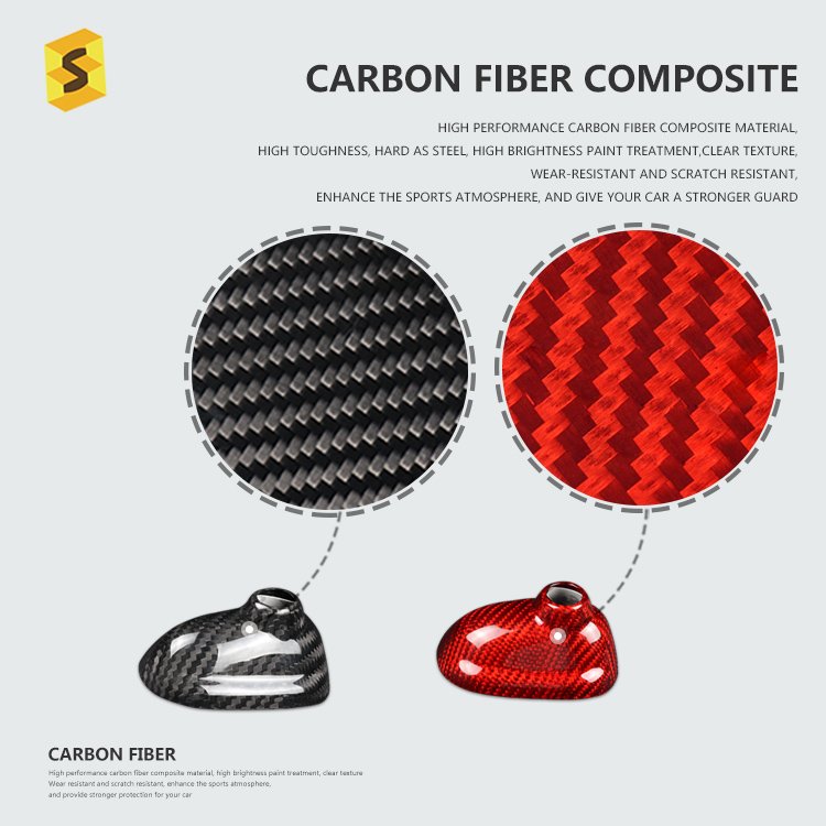 ES W-MINI-209 R Series Real Carbon Fiber Car R55 R56 Aerial for MINI COOPER 2006-2014